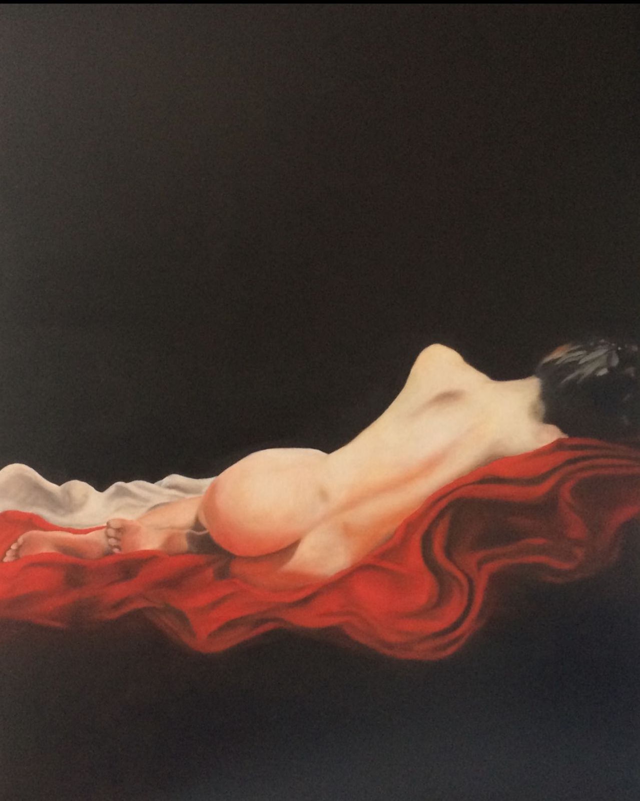 FEMINA - olio su tela 100x77. Esposto alla Mostra Arcaico e Presente a Roma - Hotel Oxford