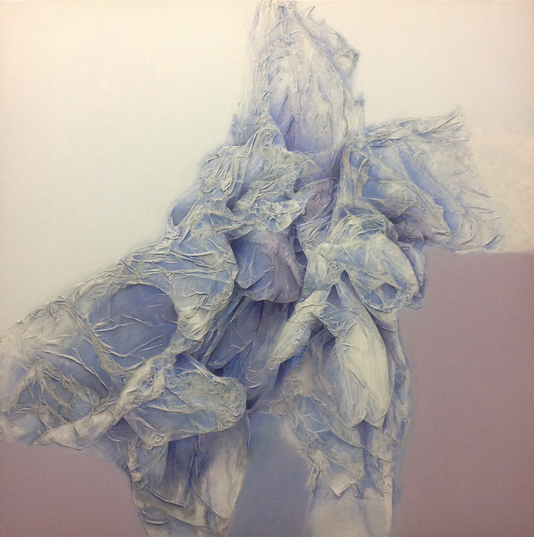 FORMA IN BLU - acrilico su tela 100x100 - 2016. Esposto alla Mostra Arcaico e Presente a Roma - Hotel Oxford