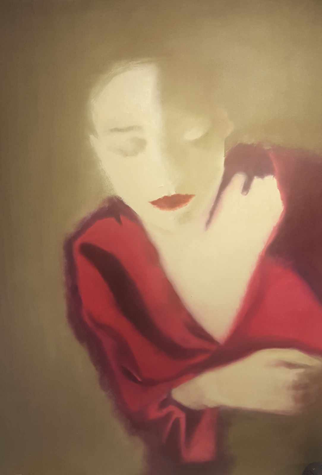 EVANESCENTE - olio su tela 100x70. Esposto alla Mostra Arcaico e Presente a Roma - Hotel Oxford