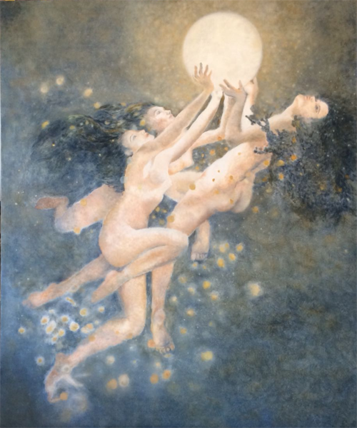 SOPHIA - olio su tela 100x120. Esposto alla Mostra Arcaico e Presente a Sutri - Palazzo del Drago