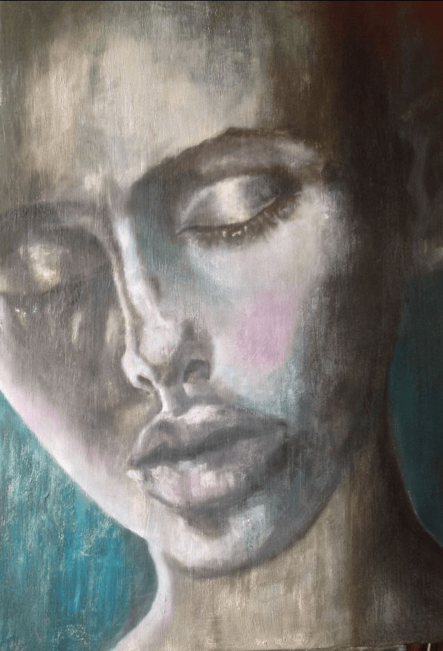 DELUSA - olio su tela 70x100. Esposto alla Mostra Arcaico e Presente a Sutri - Palazzo del Drago