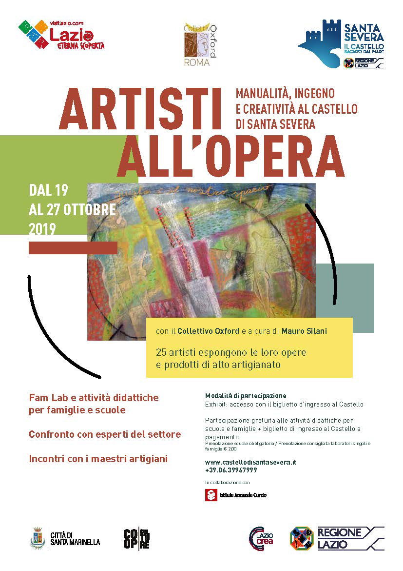 ARTISTI A L’OPERA : Manualità, Ingegno e Creatività al Castello Di Santa Severa