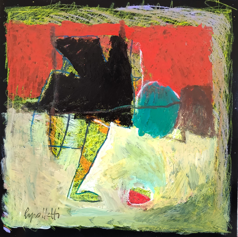 MIGRAZIONI - 2025 - tecnica mista su MDF 35x35cm. Esposto nello Spazio Q’4RT dell’Hotel Oxford a Roma