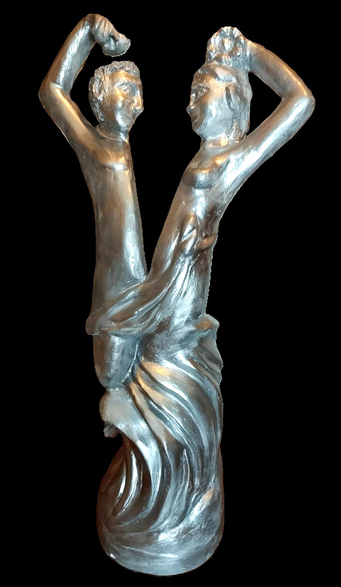 LE TRE GRAZIE - 1 - 2025 tecnica cementizia 60cmx25cm. Esposto nello Spazio Q’4RT dell’Hotel Oxford a Roma
